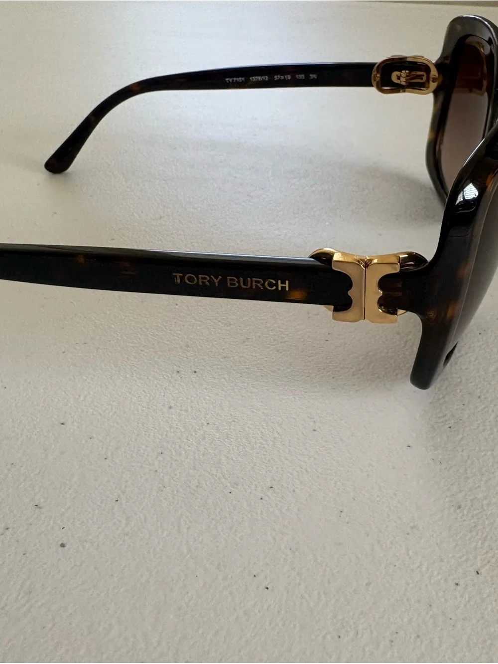 Tory Burch TY7101 1378/13 Tortoise Brown Gradient Sunglasses 57-19-135 Case